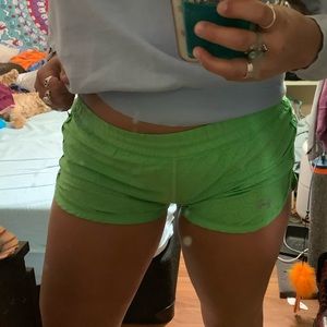 Green under armour athletic shorts